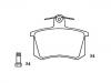 Bremsbelagsatz, Scheibenbremse Brake Pad Set:4A0 698 451