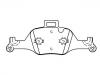 Bremsbelagsatz, Scheibenbremse Brake Pad Set:31 11 6 883 470